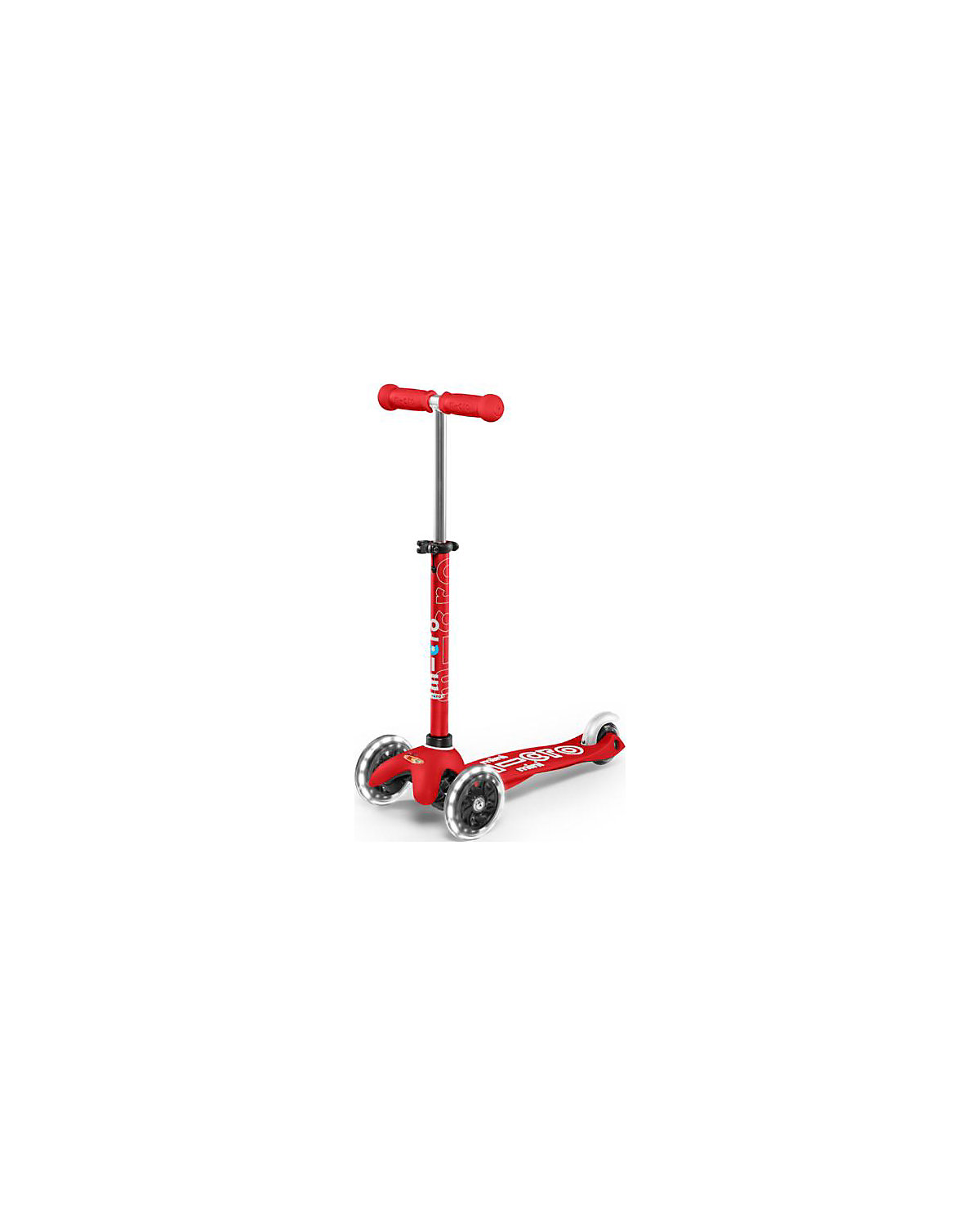 Kickboard mini micro deluxe LED, rot