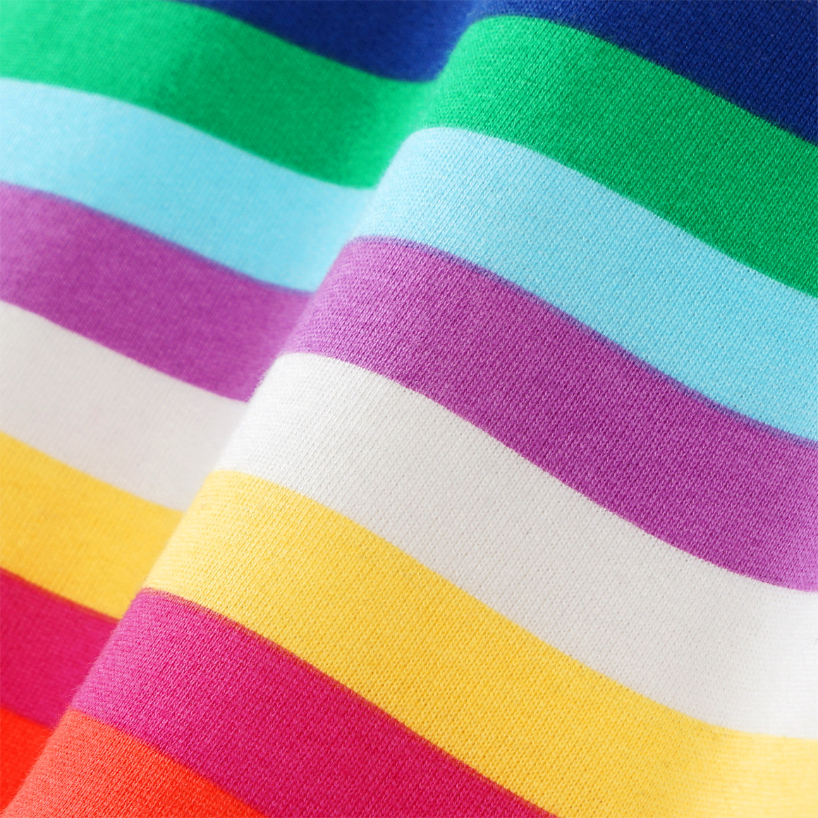 Mädchen Sweatkleid in bunten Regenbogenfarben
