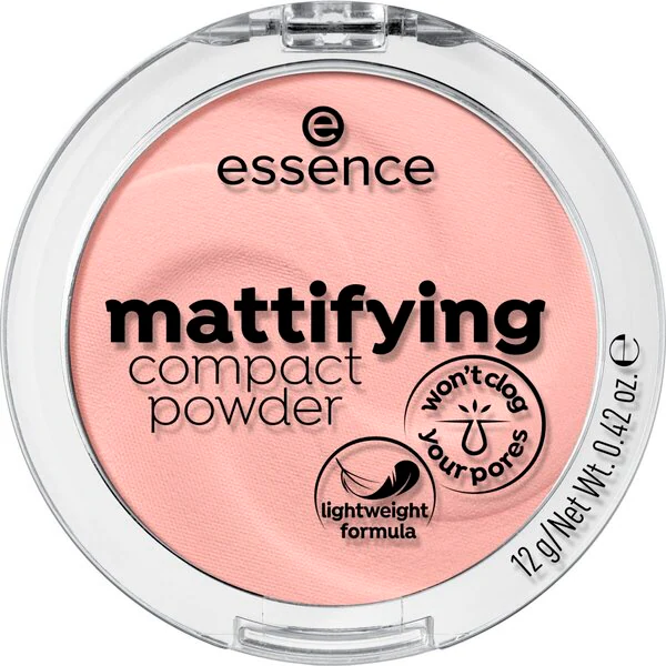 Essence 10 világos bézs mattító kompakt púder