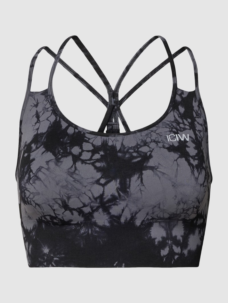 Bustier in Batik-Optik Modell 'Define Seamless Tie Dye' in schwarz