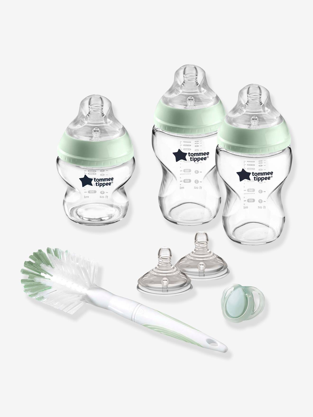 Kit de Naissance en verre Closer to Nature TOMMEE TIPPEE transparent