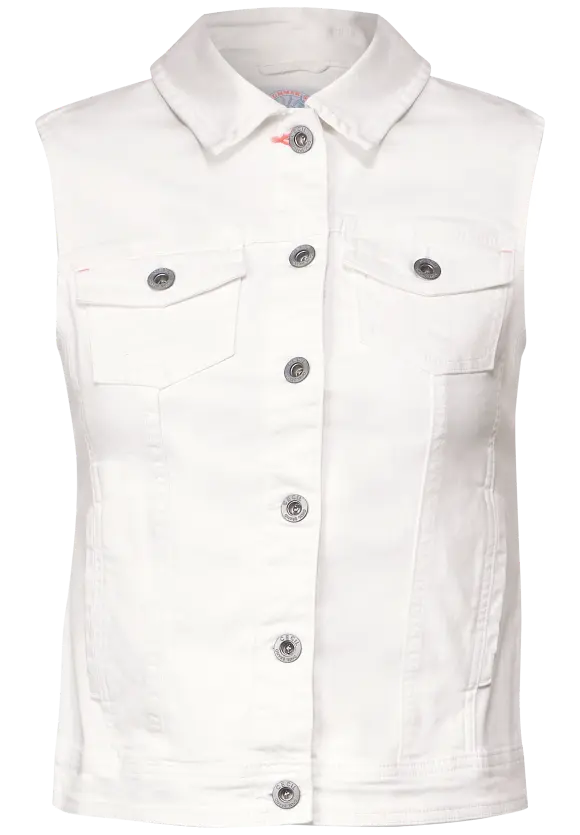 CECIL Weiße Jeansweste