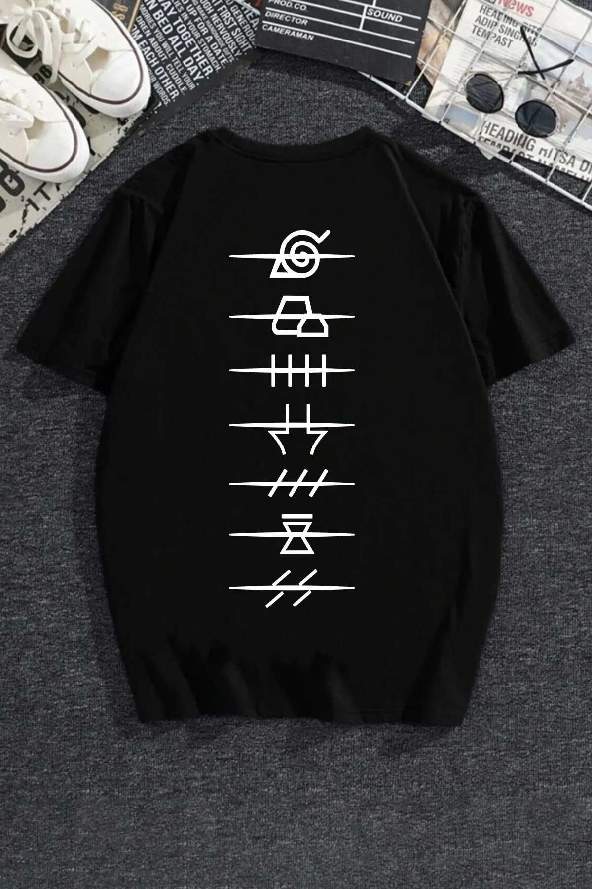 trendypassion  T-Shirt mit Wolken-Rückendruck