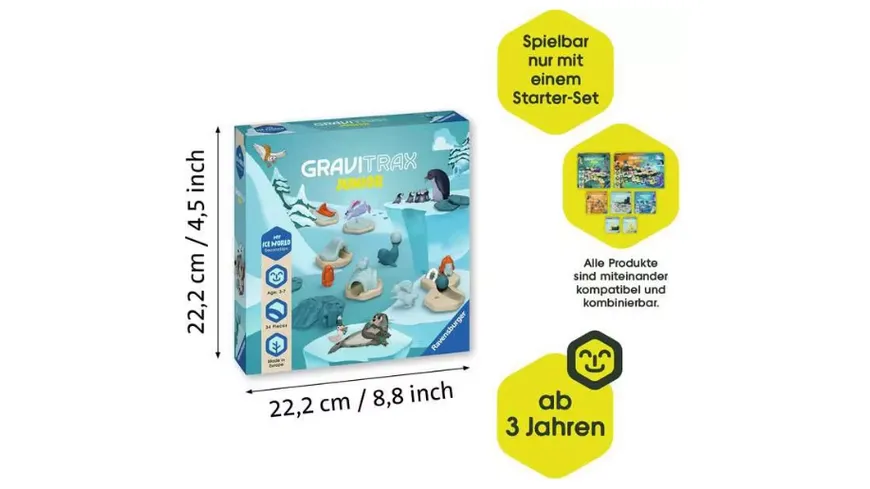Ravensburger Beschäftigung - GraviTrax Junior Extension Ice - Kugelbahn-Erweiterung