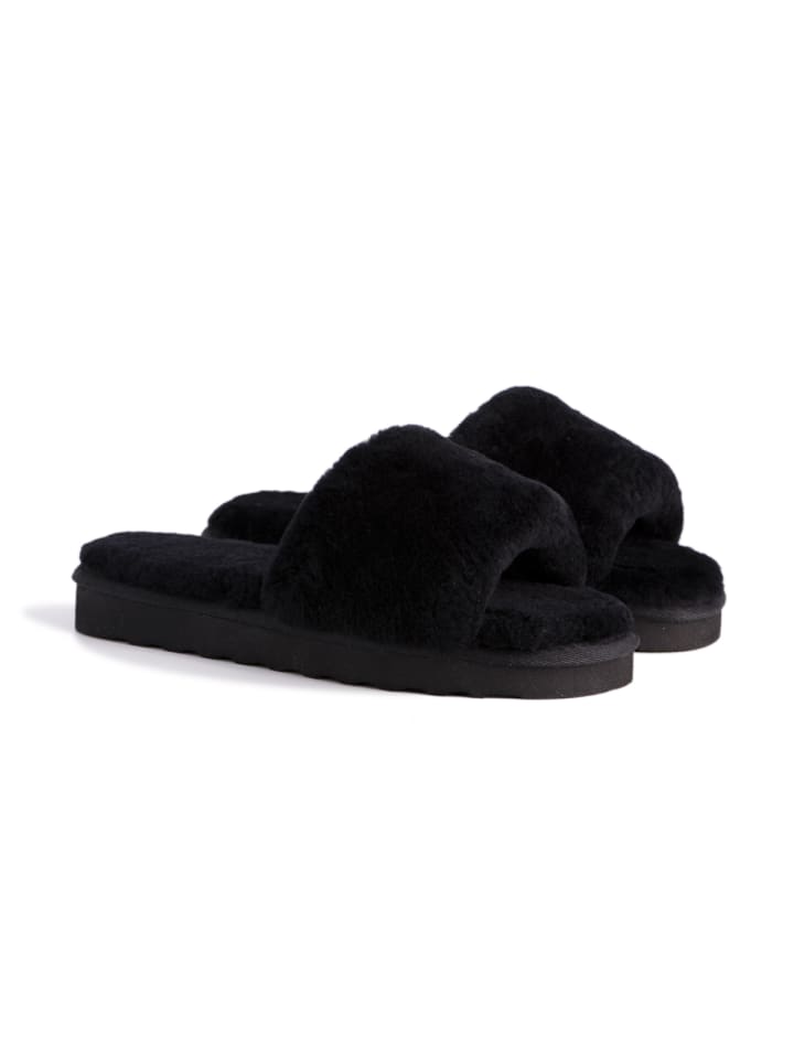 Aus Wooli Slipper Rosebay in Black günstig kaufen