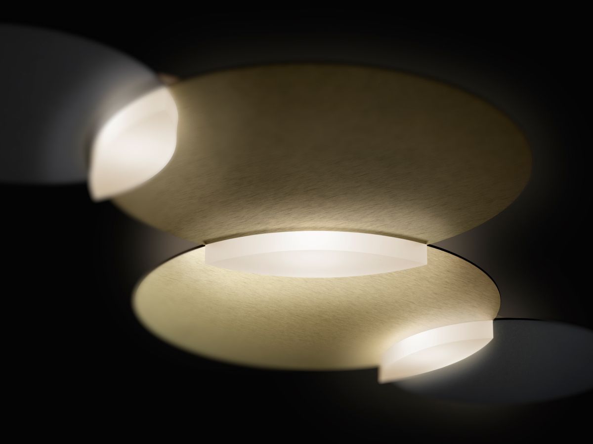 Grossmann LED Deckenleuchte Circ Messingfarben