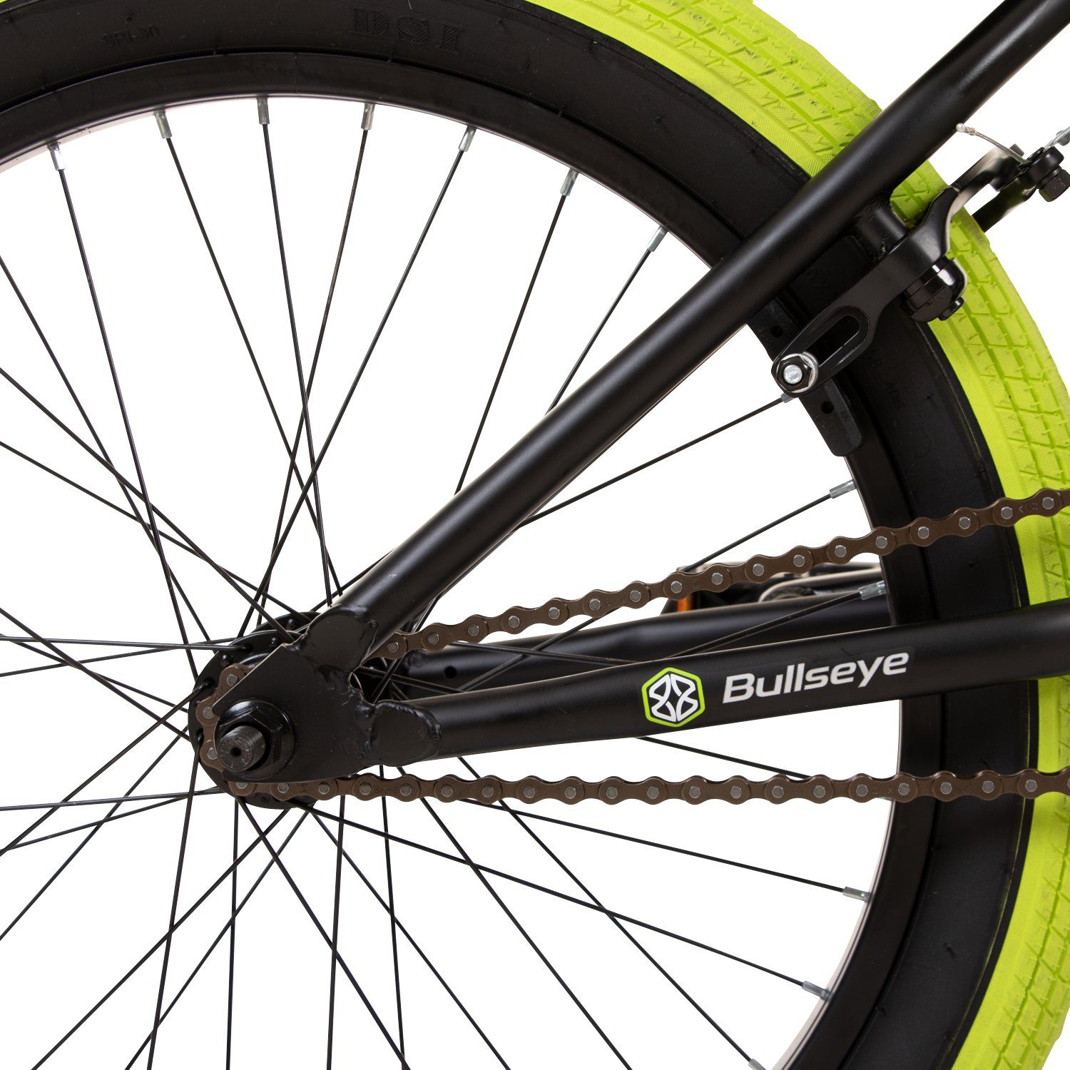 bullseye BMX-Rad Project 501, 1 Gang, ohne Schaltung, BMX Fahrrad Jugendliche Erwachsene unisex 145 - 175 cm mit Pegs