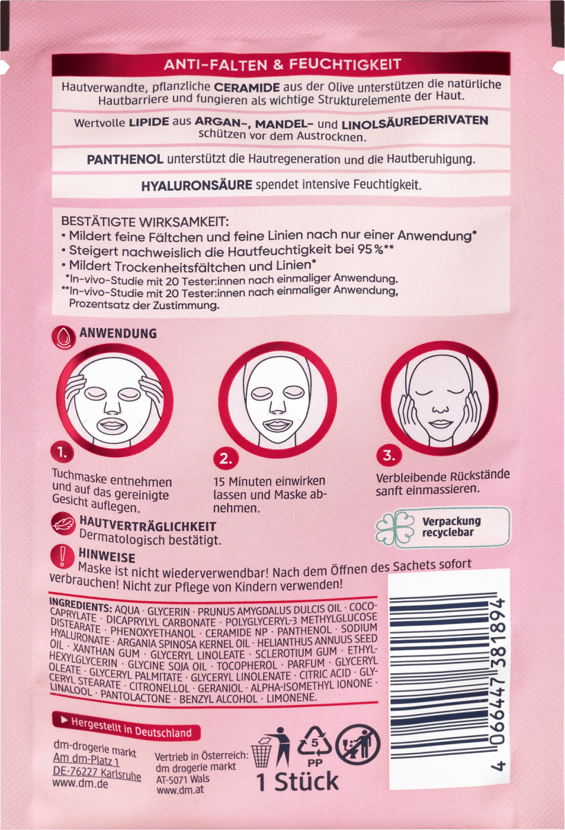 Tuchmaske Vital Ceramide, 1 St