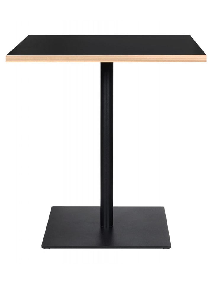KADIMA DESIGN Esstisch Quadratisch 80x80 cm aus Holz mit Metallfuß | Modern in Schwarz günstig kaufen onesize