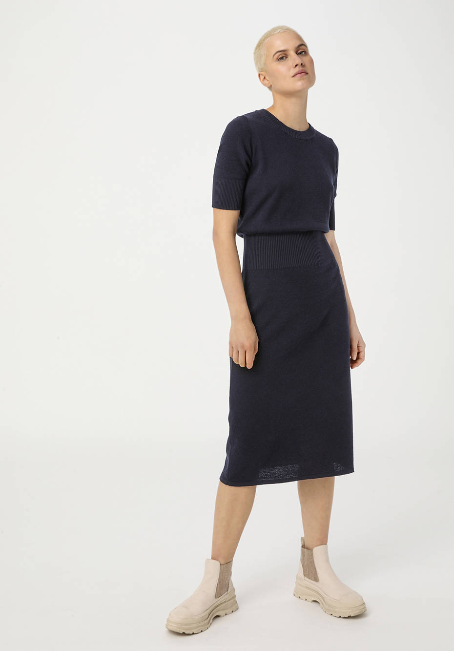 Strickkleid aus reiner Bio-Baumwolle