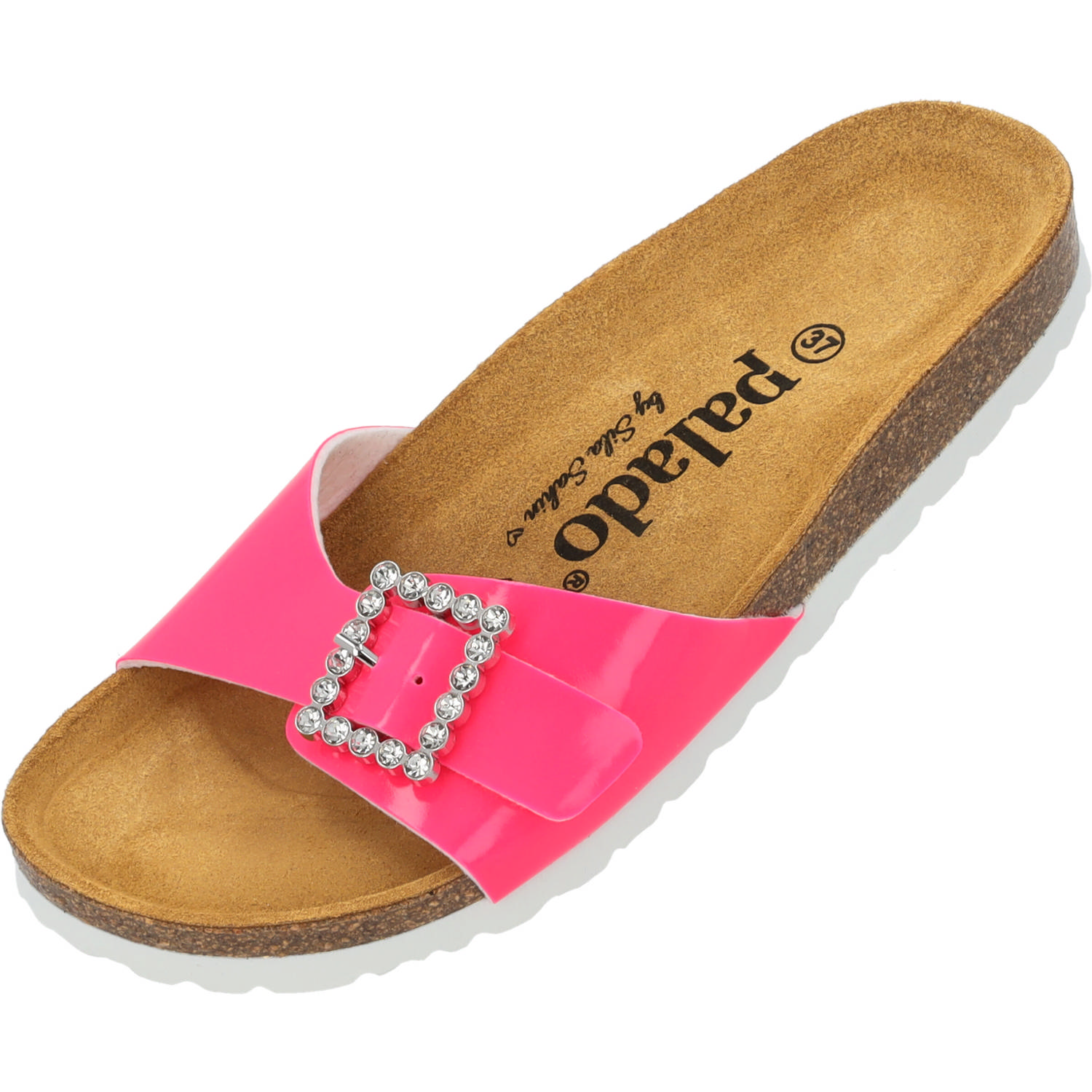Palado Malta SQ by Sila Sahin, Pantoletten, Damen, Pink Neon Lack