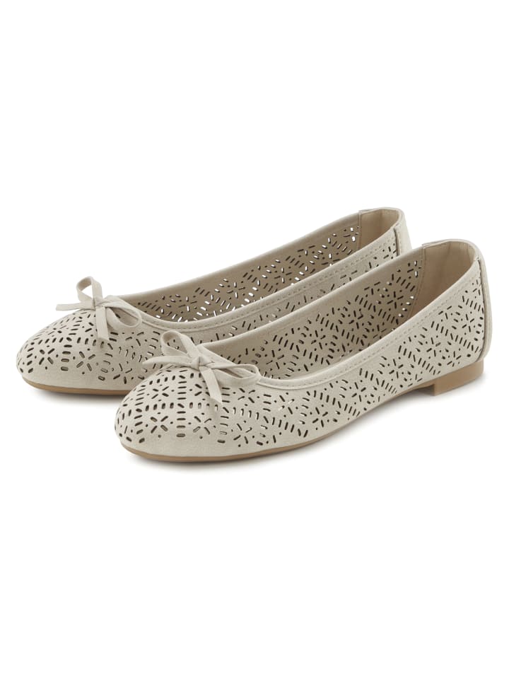 LASCANA Ballerina in beige günstig kaufen
