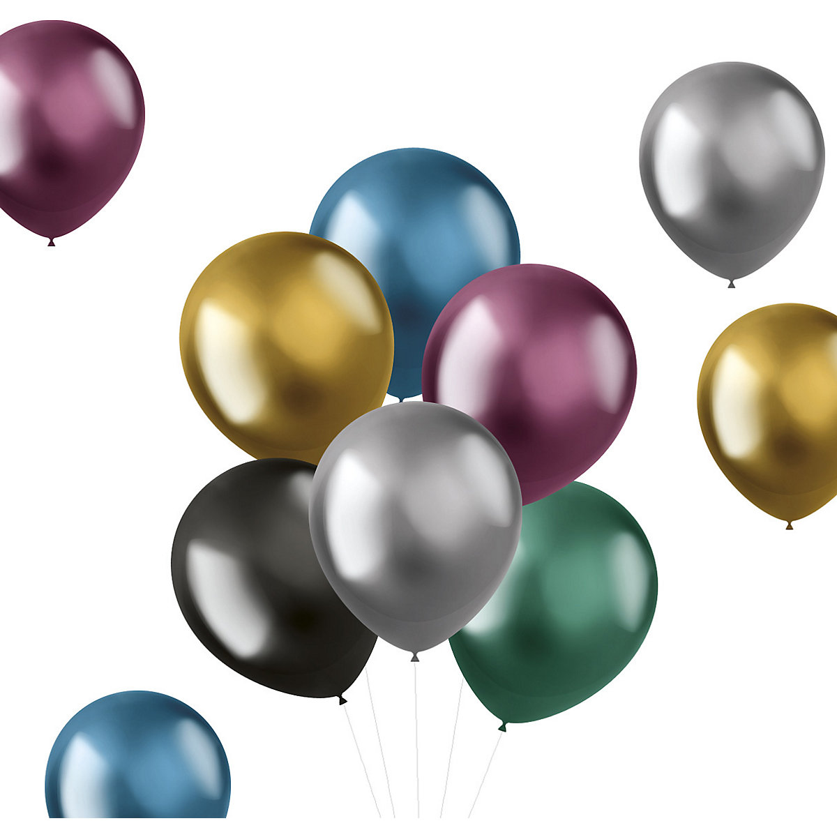 Luftballons Shine Intense 33 cm, 50 Stück