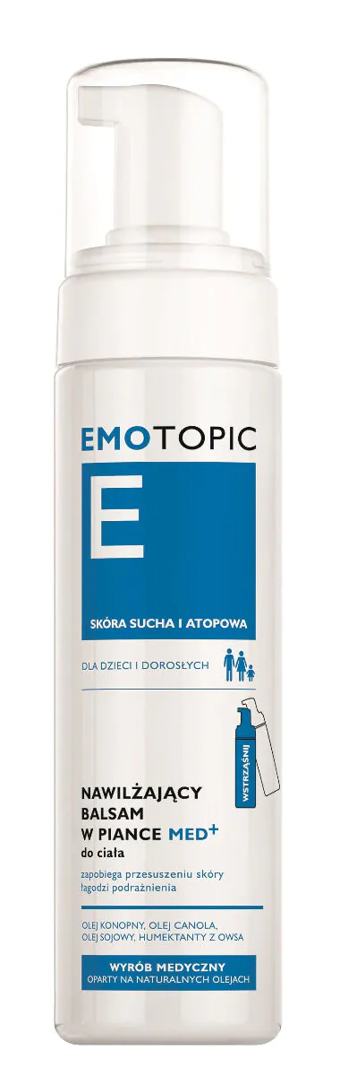 Emotopic drėkinamasis putojantis kūno balzamas
