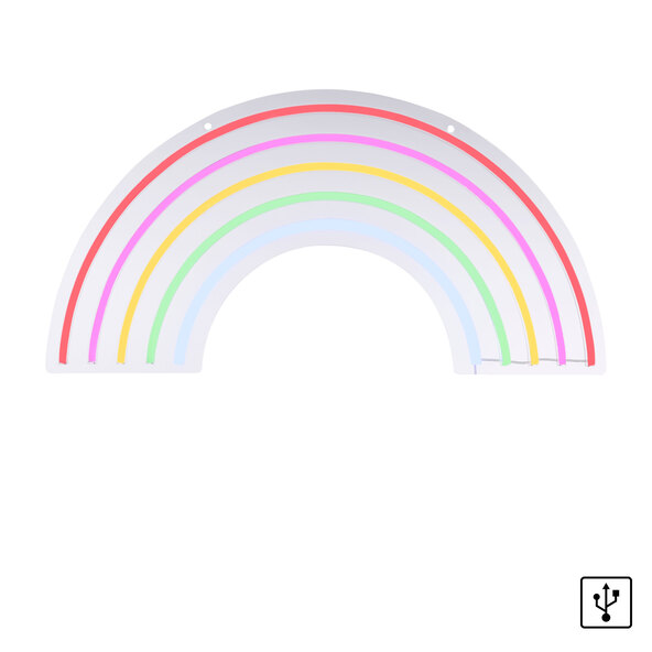 LED-Neon-Schild Regenbogen