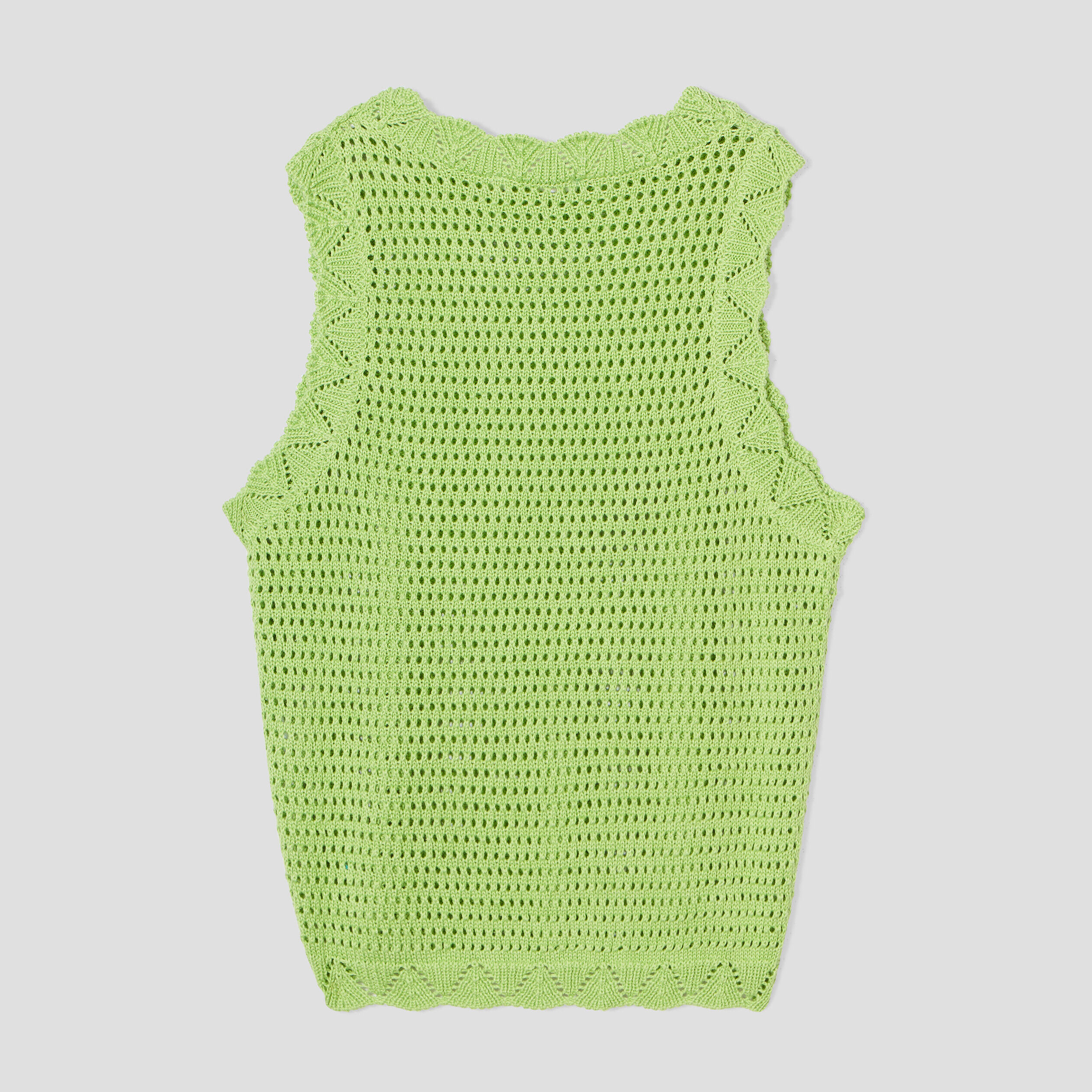 Débardeur aspect crochet vert femme | Cache Cache