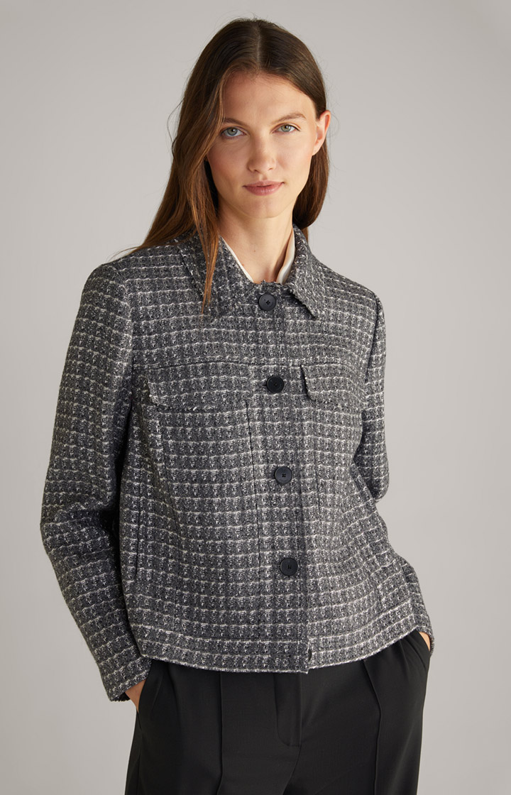 Tweed-Blazer in Grau