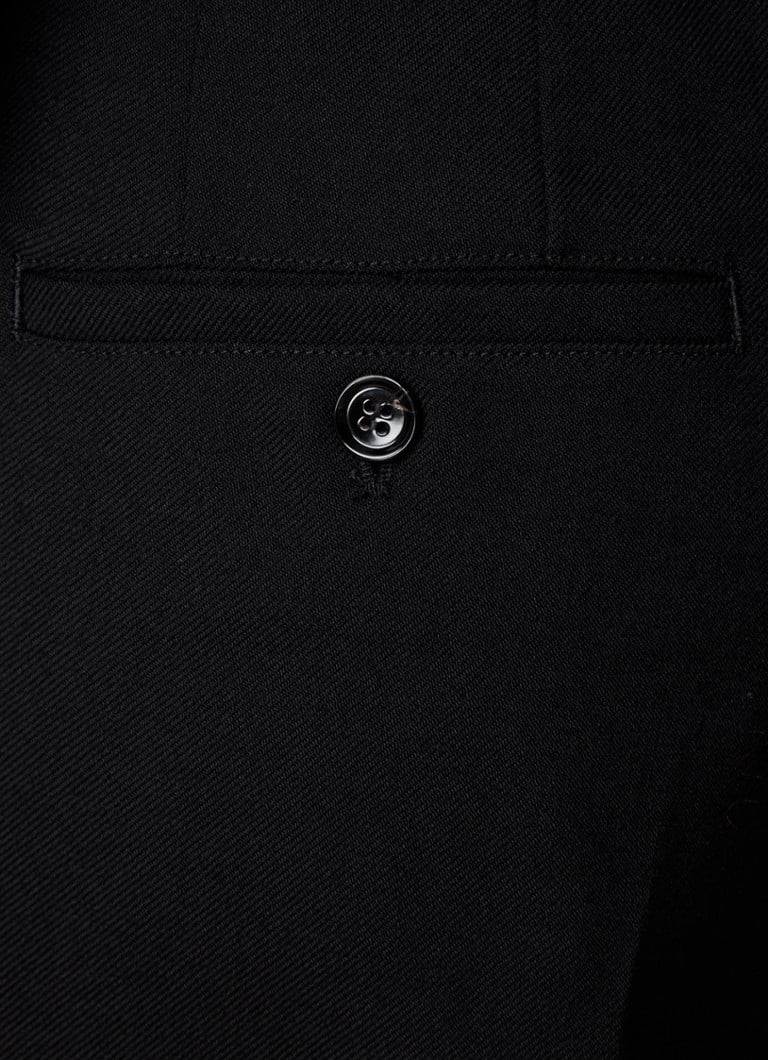 AMI Paris high-waist tapered fit virgin wool trousers with pressed crease