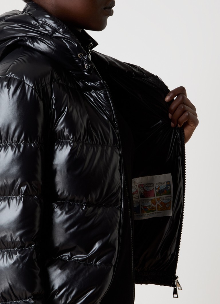 Bluza z kapturem Moncler Bayard i krótka kurtka pikowana z gęsiego pierza