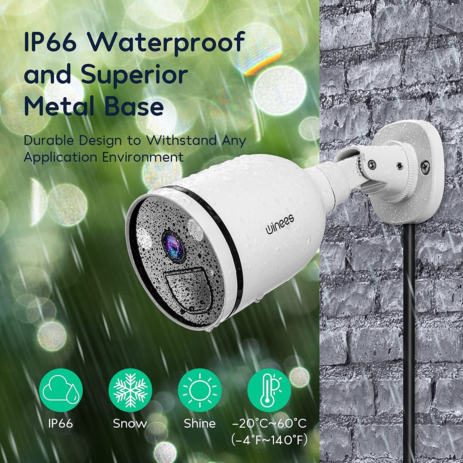 Diyarts Überwachungskamera (Außenbereich, 2.4/5GHz 4MP 2K WLAN, Sicherheitskamera Außen mit Scheinwerfer, Farbnachtsicht, mit Spotlight, IP66 Wasserdicht, Pakete/Fahrzeug/Personenerkennung, 2 Wege Audio mit Alexa)