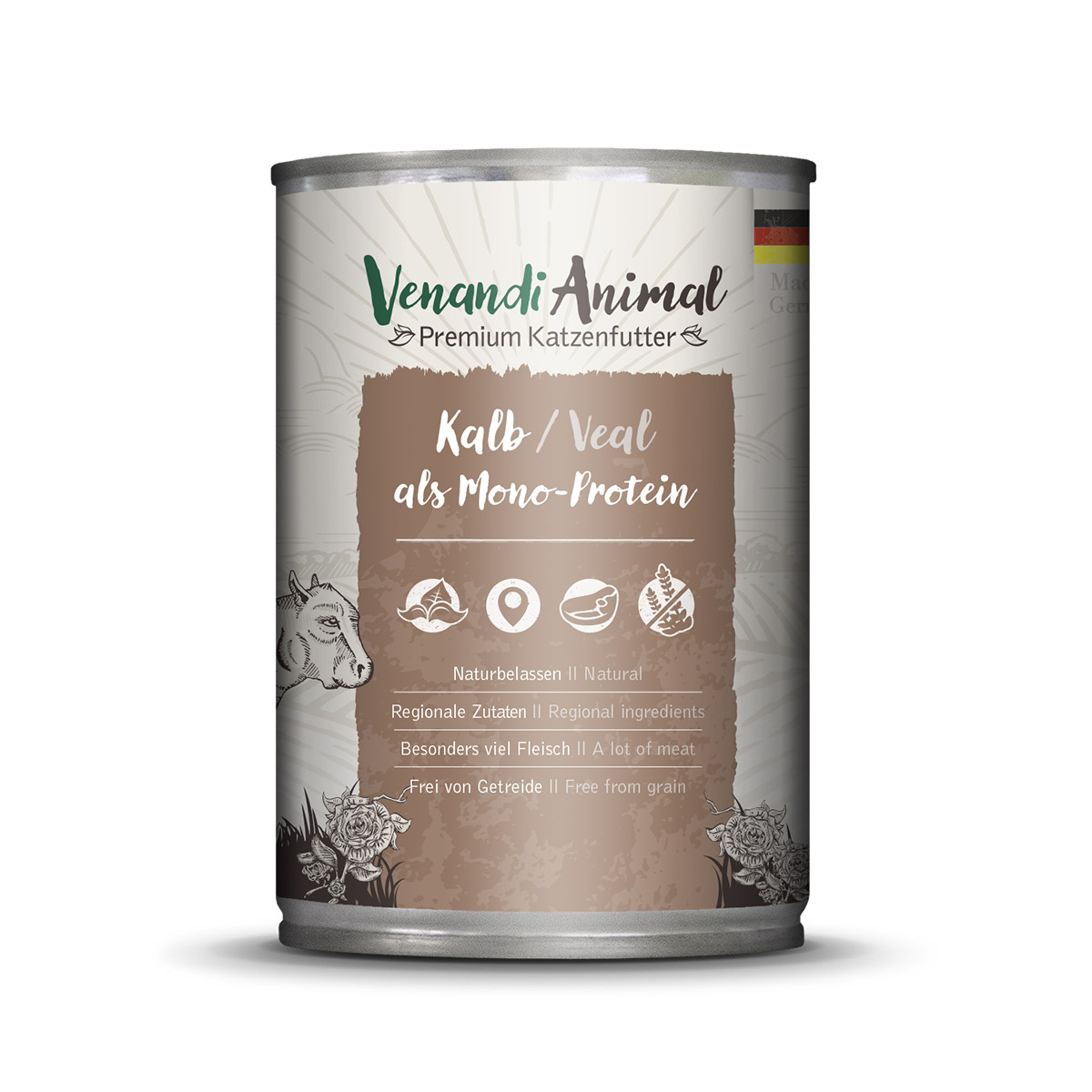 Venandi Animal - Probierpaket III Huhn, Pute, Rind, Pferd, Kalb, Truthahn