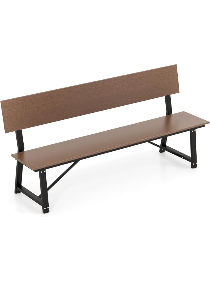 COSTWAY Gartenbank 183x52x85cm in Braun günstig kaufen onesize