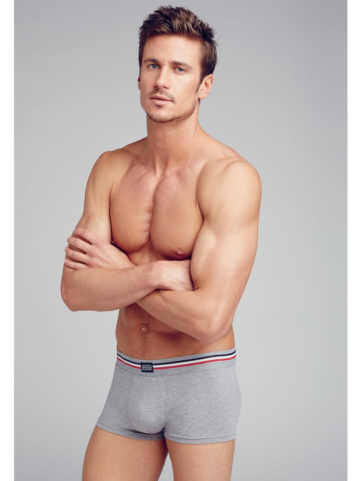 Jockey Boxershorts Cotton Stretch 3 Stück in Bunt günstig kaufen