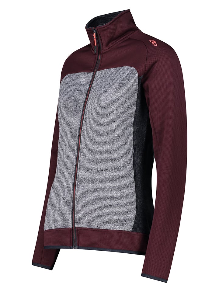 CMP Fleecejacke in Bordeaux/ Grau günstig kaufen