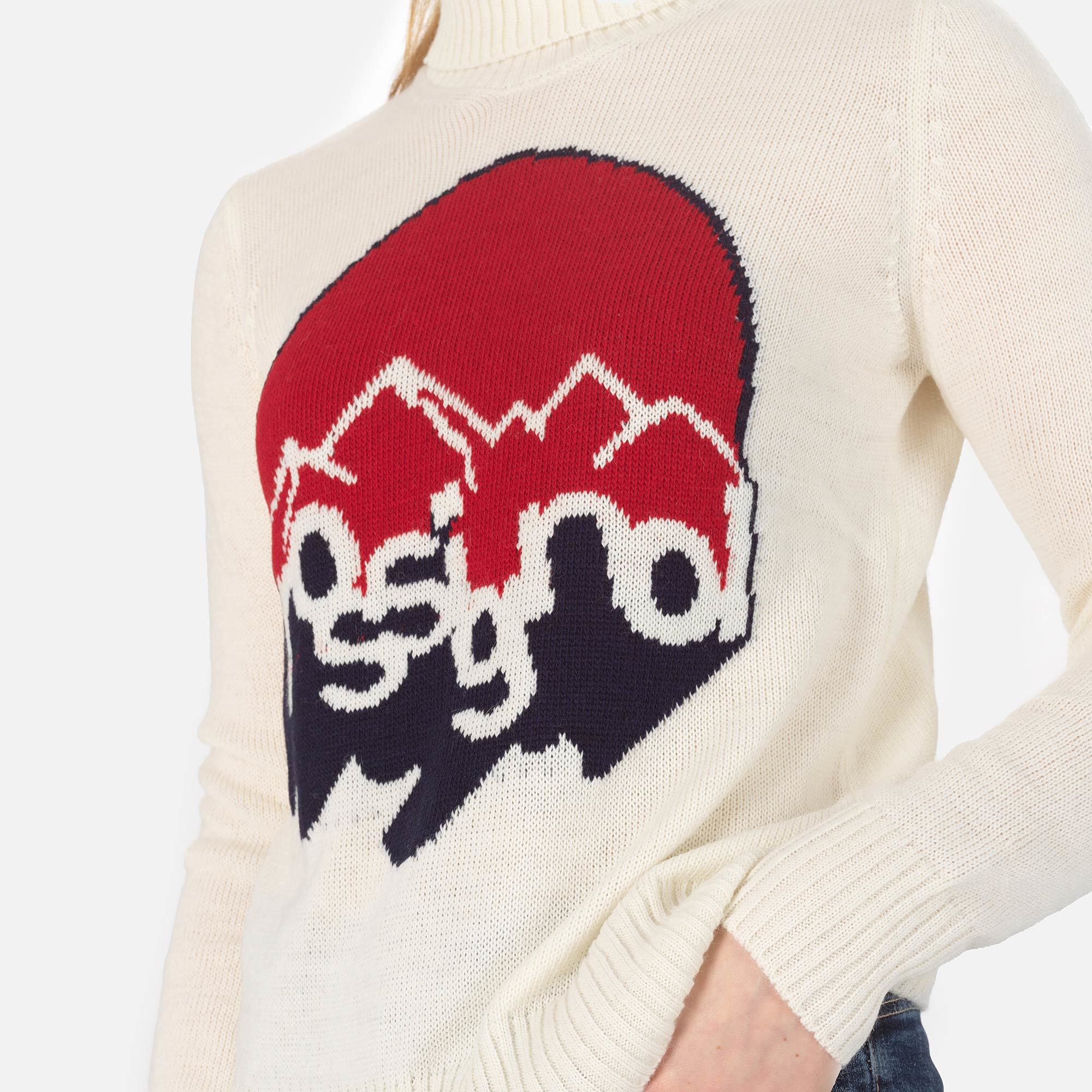 Pull à col roulé en maille Femme