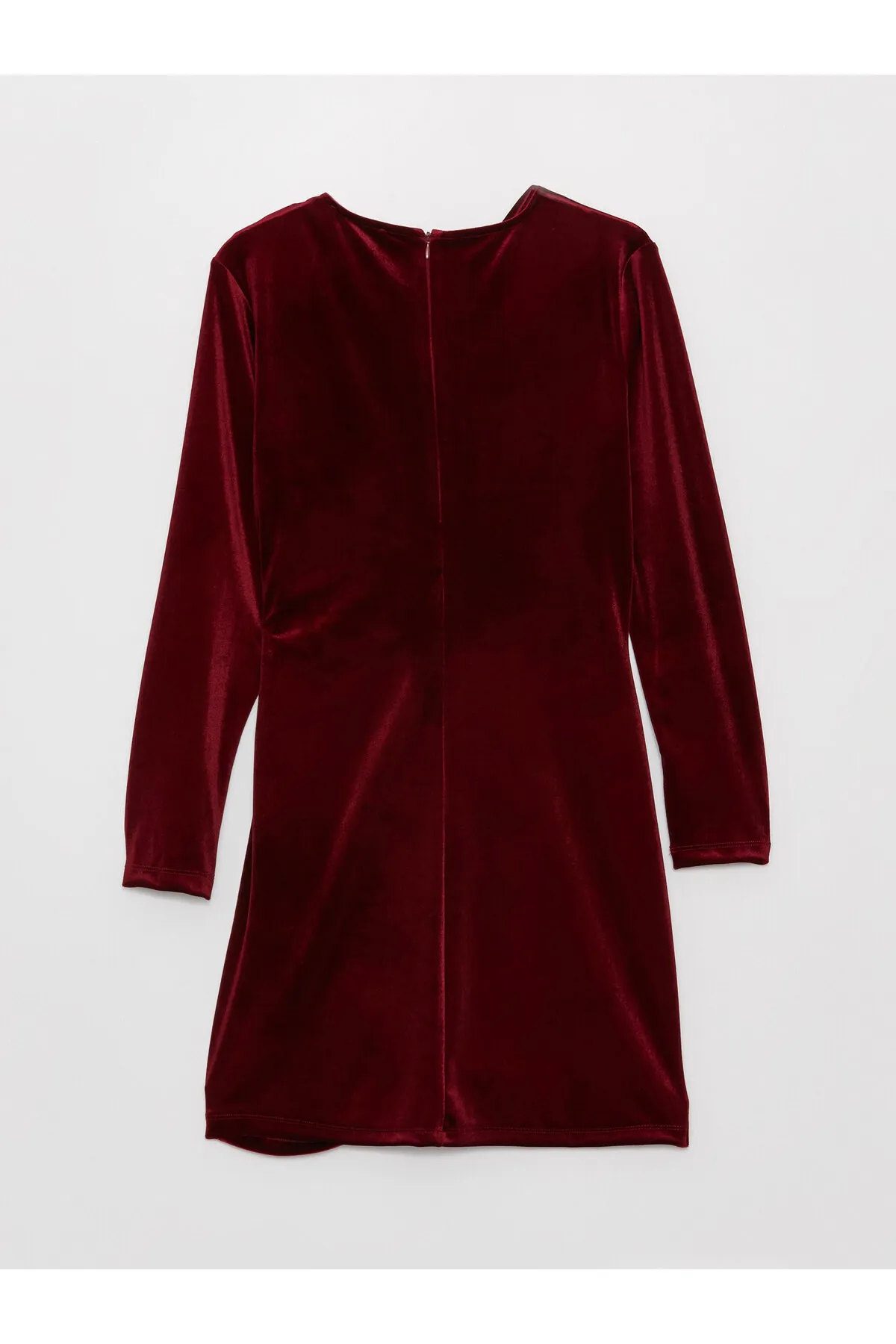 LC Waikiki  Zweireihiges, langärmeliges Damenkleid mit Kragen und Lederoptik