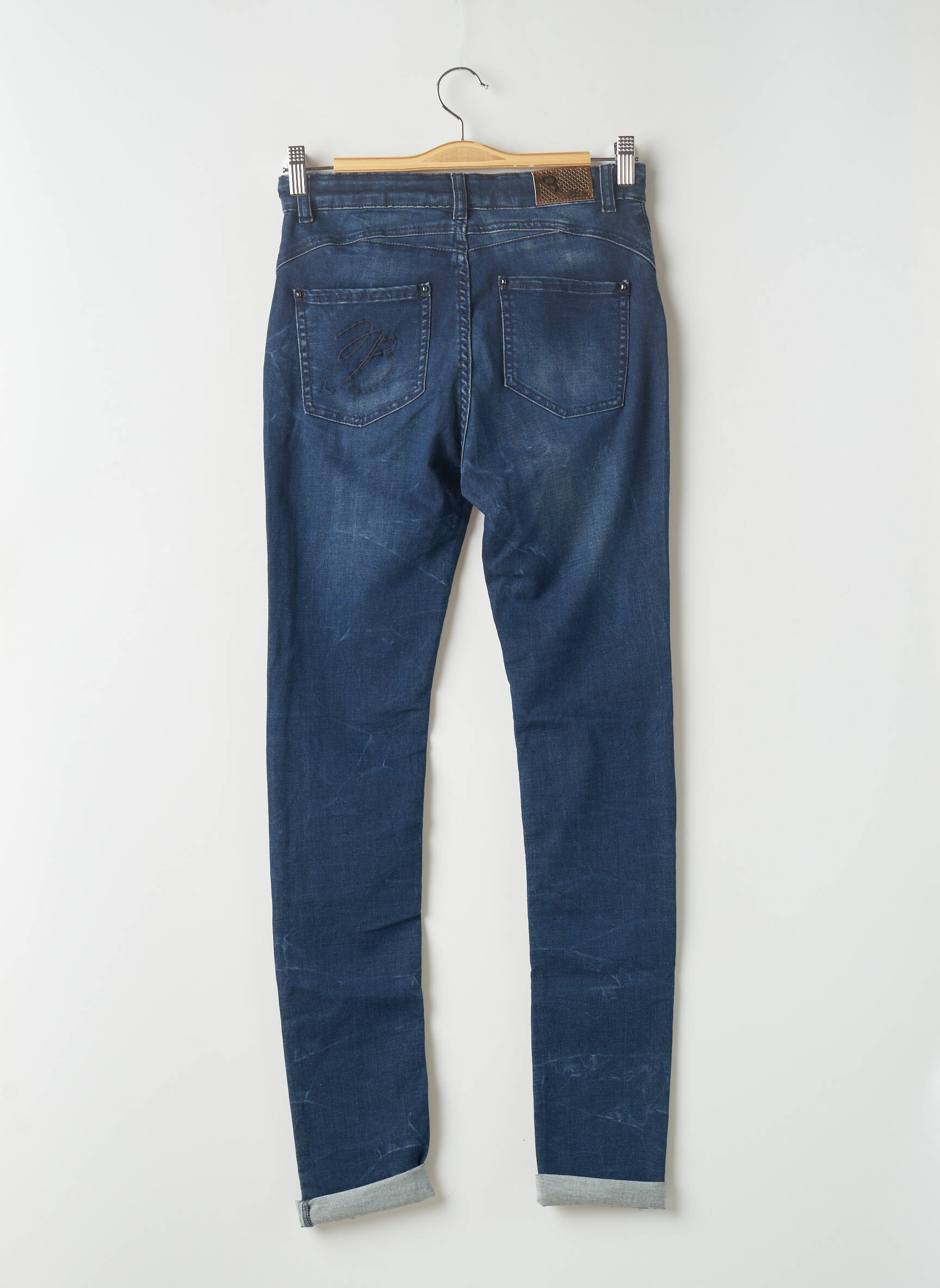 Beckaro Jeans Coupe Slim Fille couleur bleu