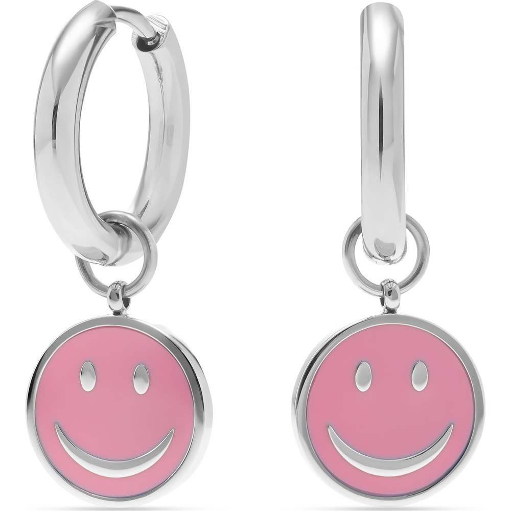 GMK Collection Créoles Acier inoxydable, Émail Boucles d'oreilles