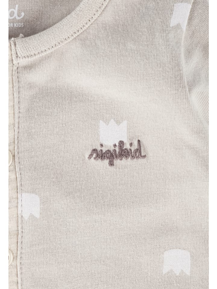 Sigikid Overall mit Füßchen und Klappbündchen an den Ärmeln Classic Baby in beige günstig kaufen