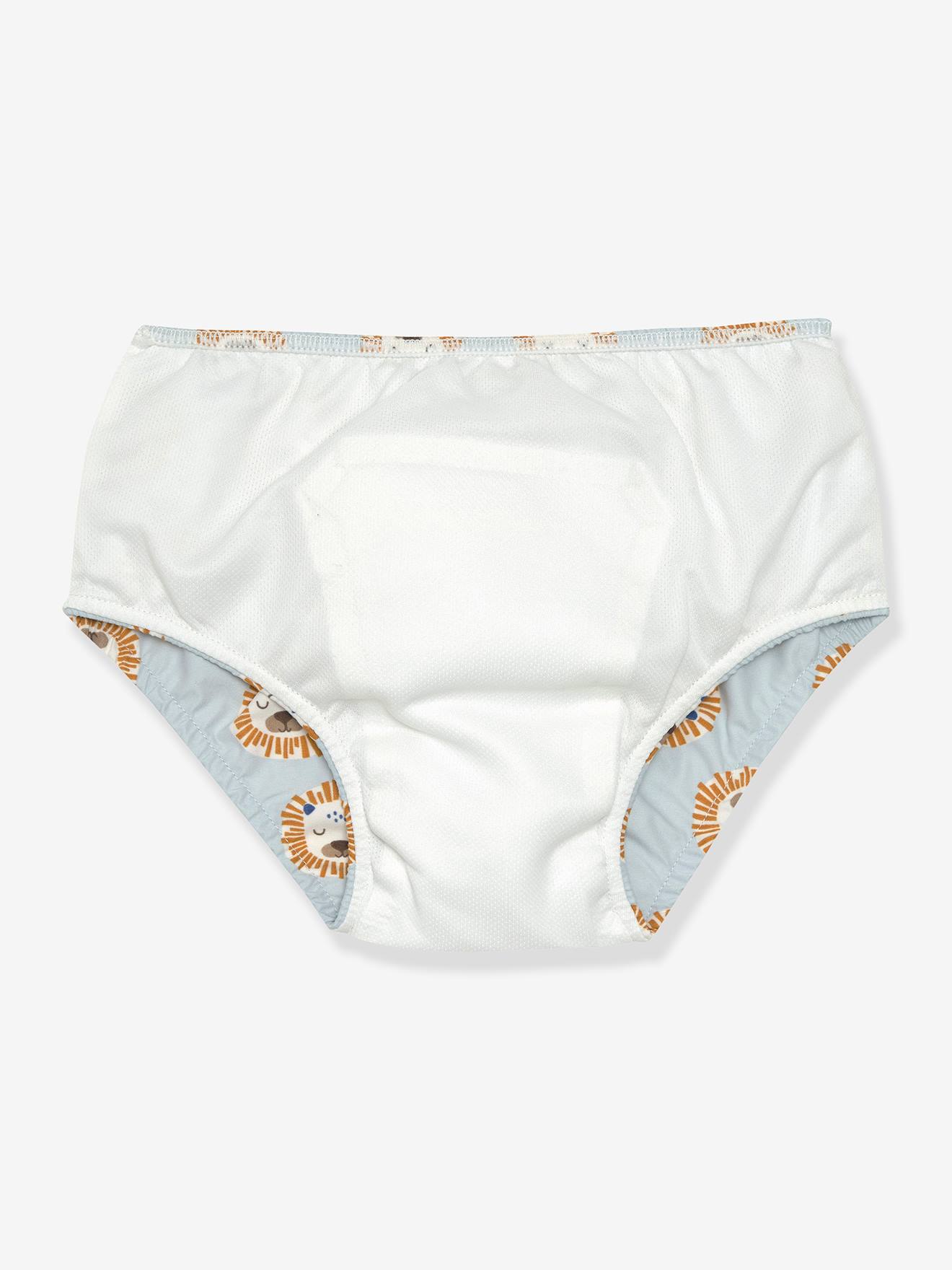 Lässig Baby Windelbadehose LÄSSIG - weiß bedruckt