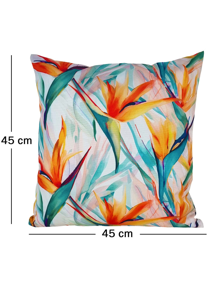 JACK Outdoor Dekokissen Motiv 45x45cm inkl. XXL Füllung in Strelitzia günstig kaufen 45x45 cm