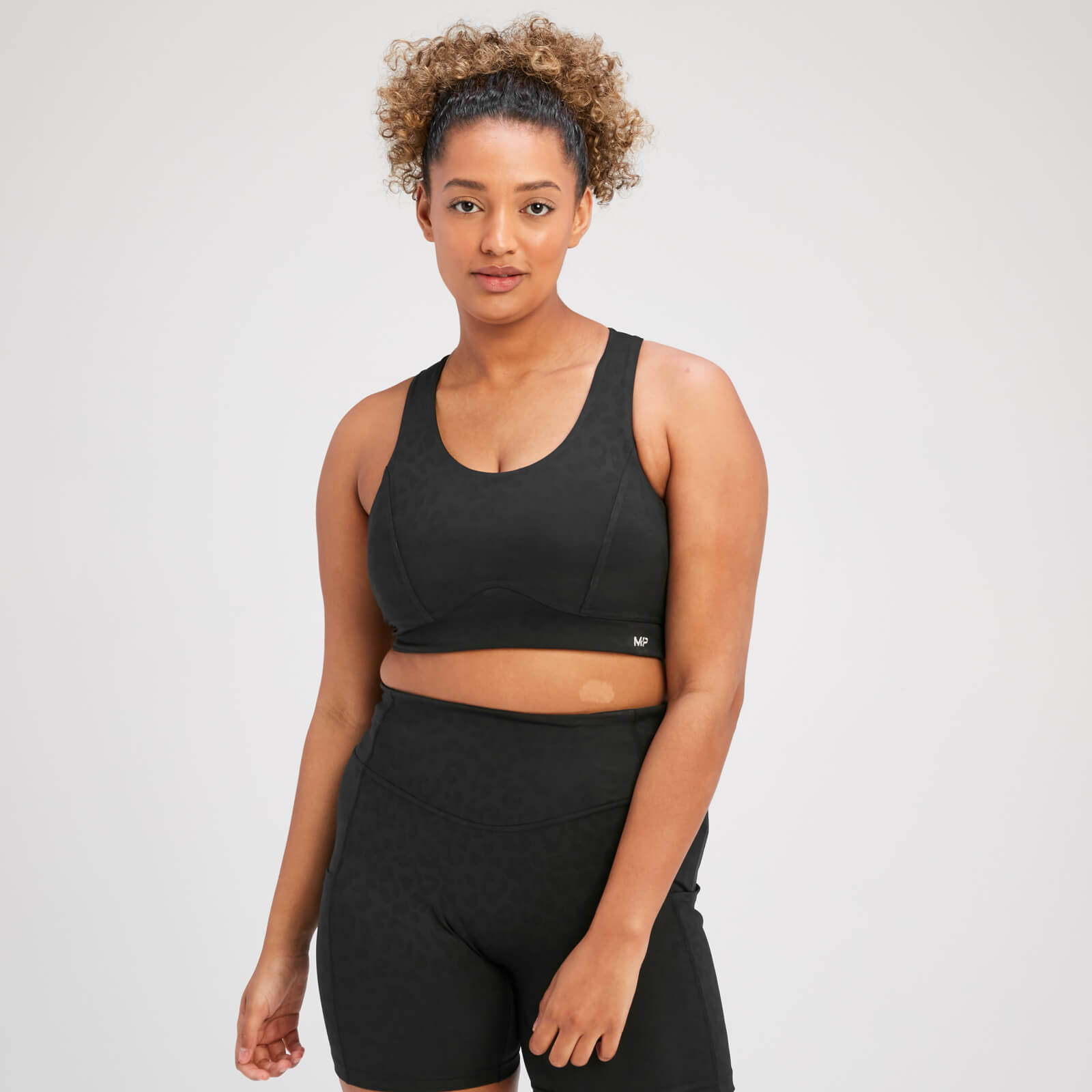 Brassière de sport MP Tempo Animal pour femmes – Noir