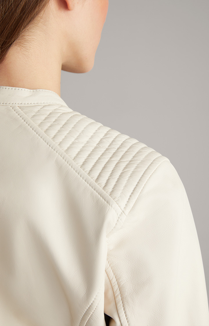 Lederjacke in Nude
