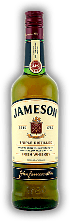 Jameson Jameson Weltweit die Nummer 1 im irischen Whiskey-Segment. 0,7	 Liter - Vol 40%