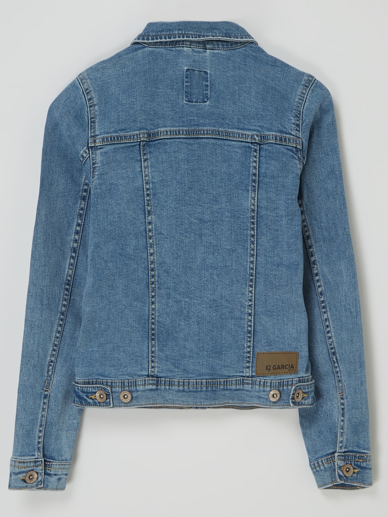 Slim Fit Jeansjacke mit Stretch-Anteil Modell 'Chiara ' in jeans