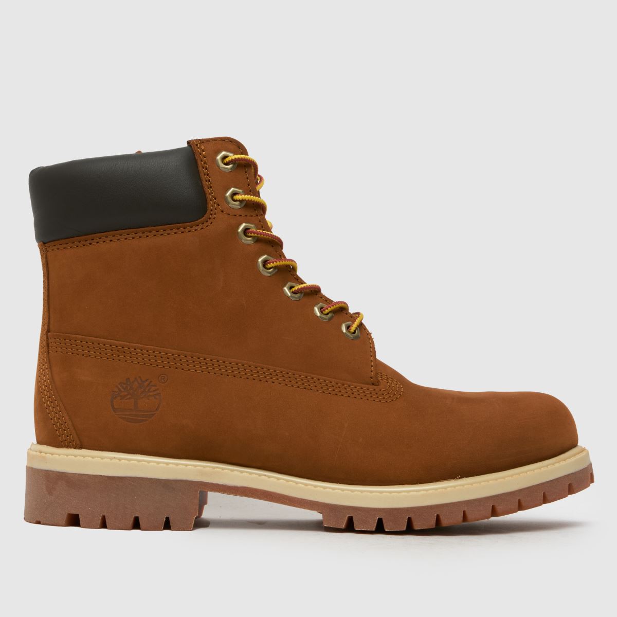Timberland – Mörkbruna premiumstövlar med 6 tumsmönster