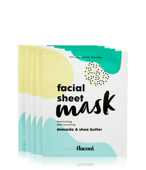 flaconi Face Essentials Avocado und Sheabutter Tuchmaske 5 Stk