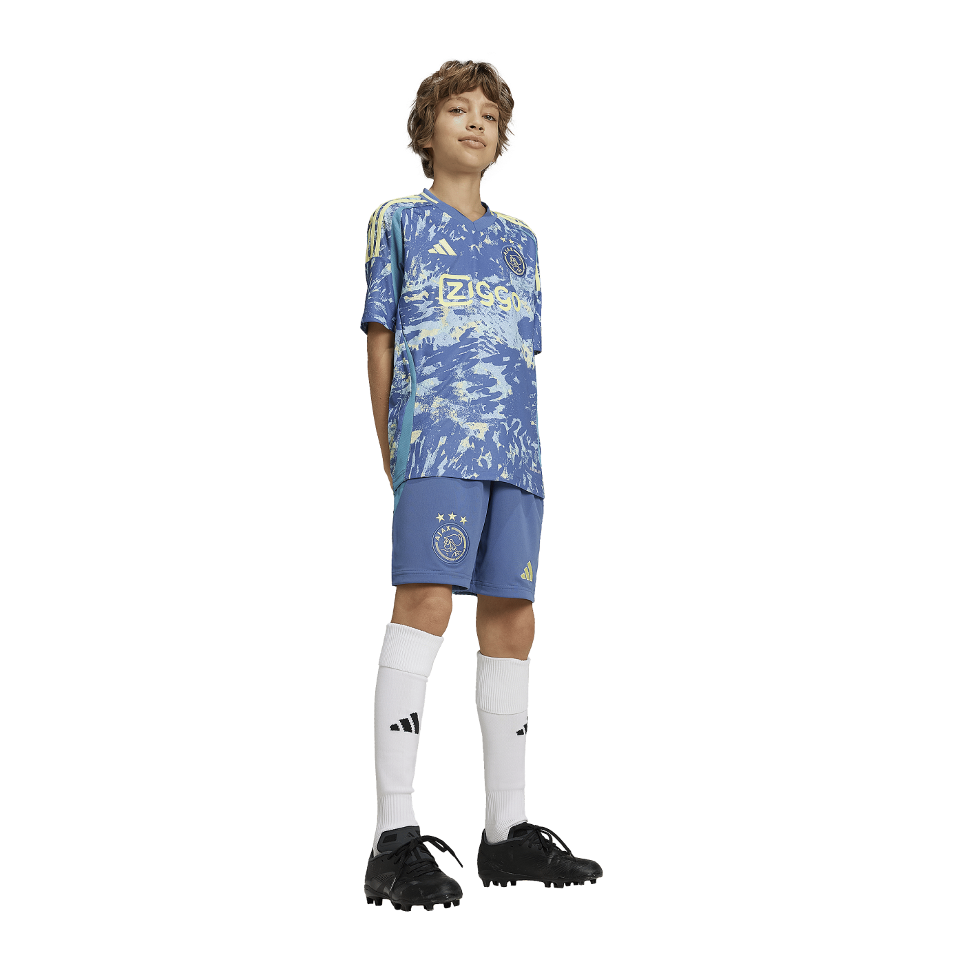 adidas Ajax Amsterdam Short Away 2024/2025 Kids Blau