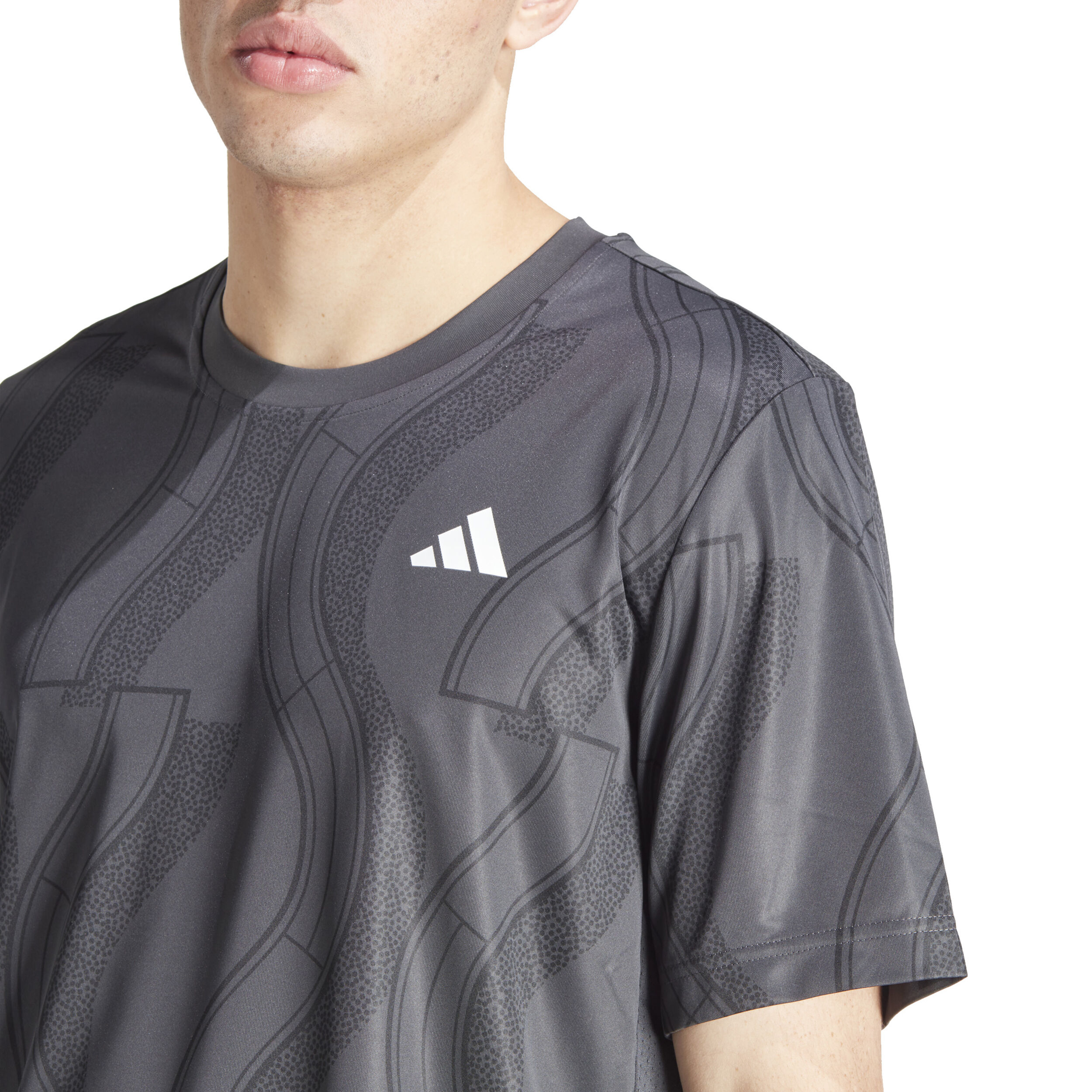 Club Graphic T-Shirt Herren - Dunkelgrau, Schwarz