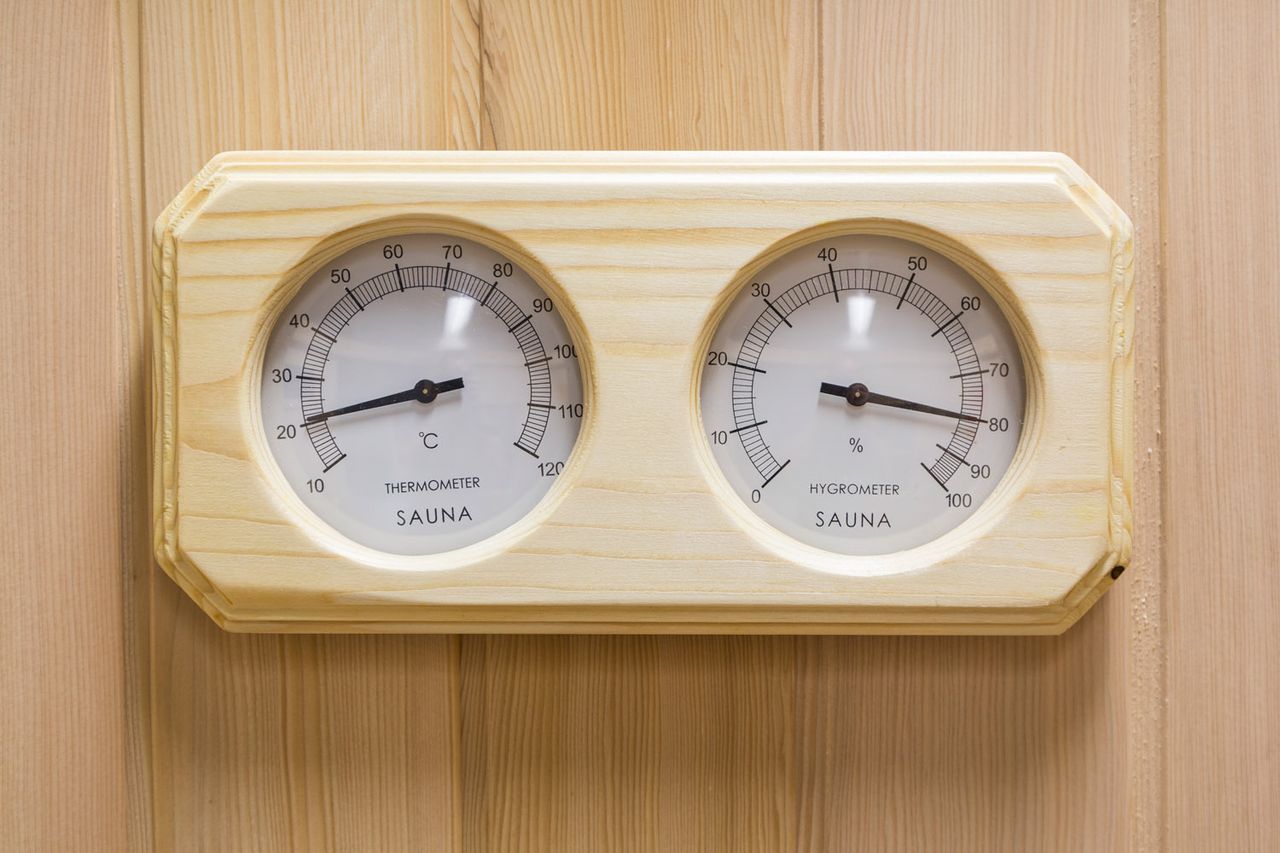PureHaven Infrarotsauna 125x110x190 cm für 2 Personen kombiniert mit Saunaofen aus kanadischem Hemlockholz energiesparend Saunasteine