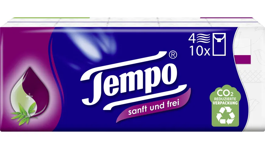 Tempo Taschentücher sanft & frei 10x9 Tücher
