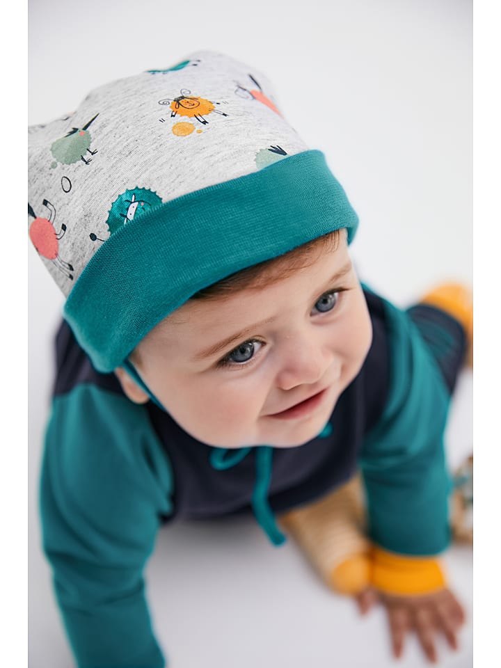 JAKO-O Bindemütze in Grau/ Hellgrün günstig kaufen