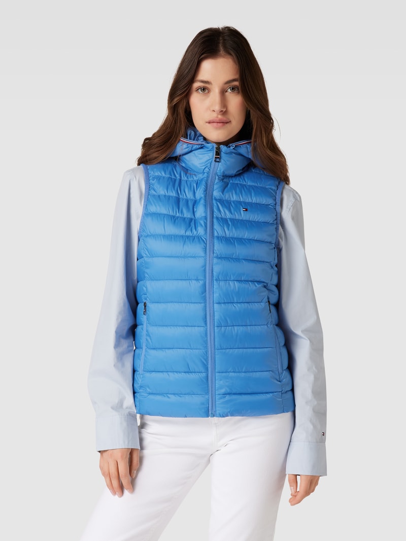 Steppweste mit Kapuze Modell 'GLOBAL' in royalblau