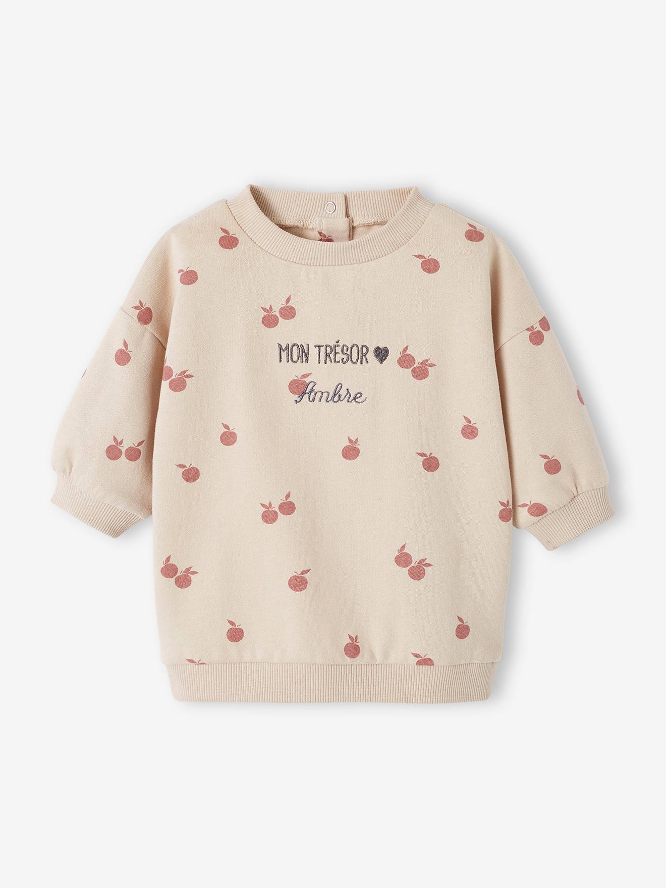 Ensemble robe + legging bébé personnalisable beige doré