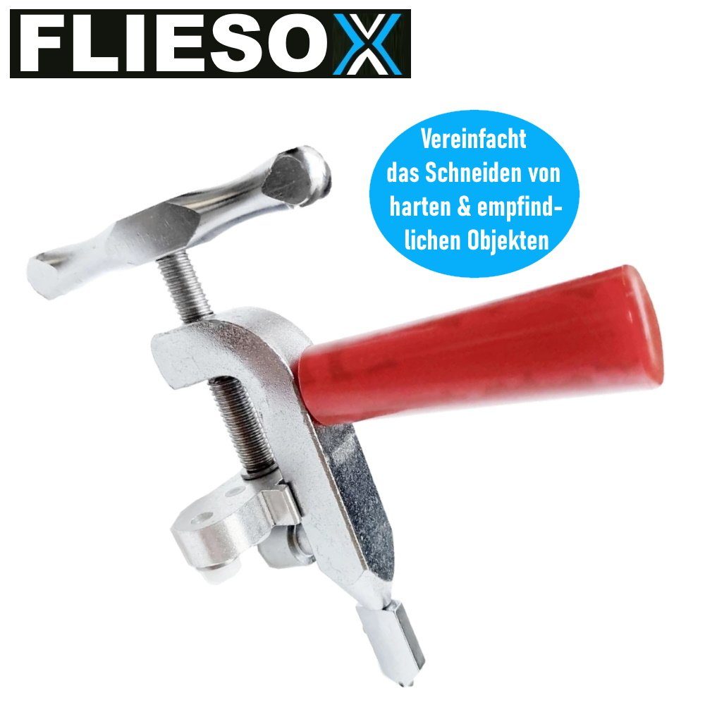 MAVURA Fliesenschneider FLIESOX Fliesenschneider Glasschneider 2in1 Profi Handfliesenschneider, Keramik Glas Fliesen Schneider