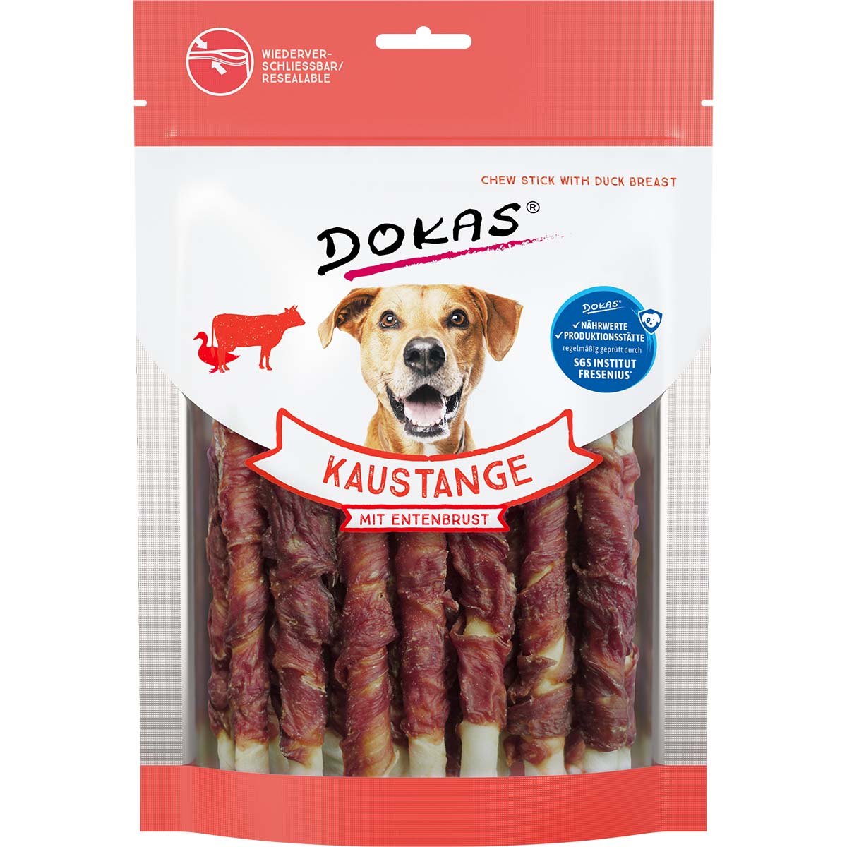 Dokas Hundesnack Kaustange mit Entenbrust kaufen bei ZooRoyal